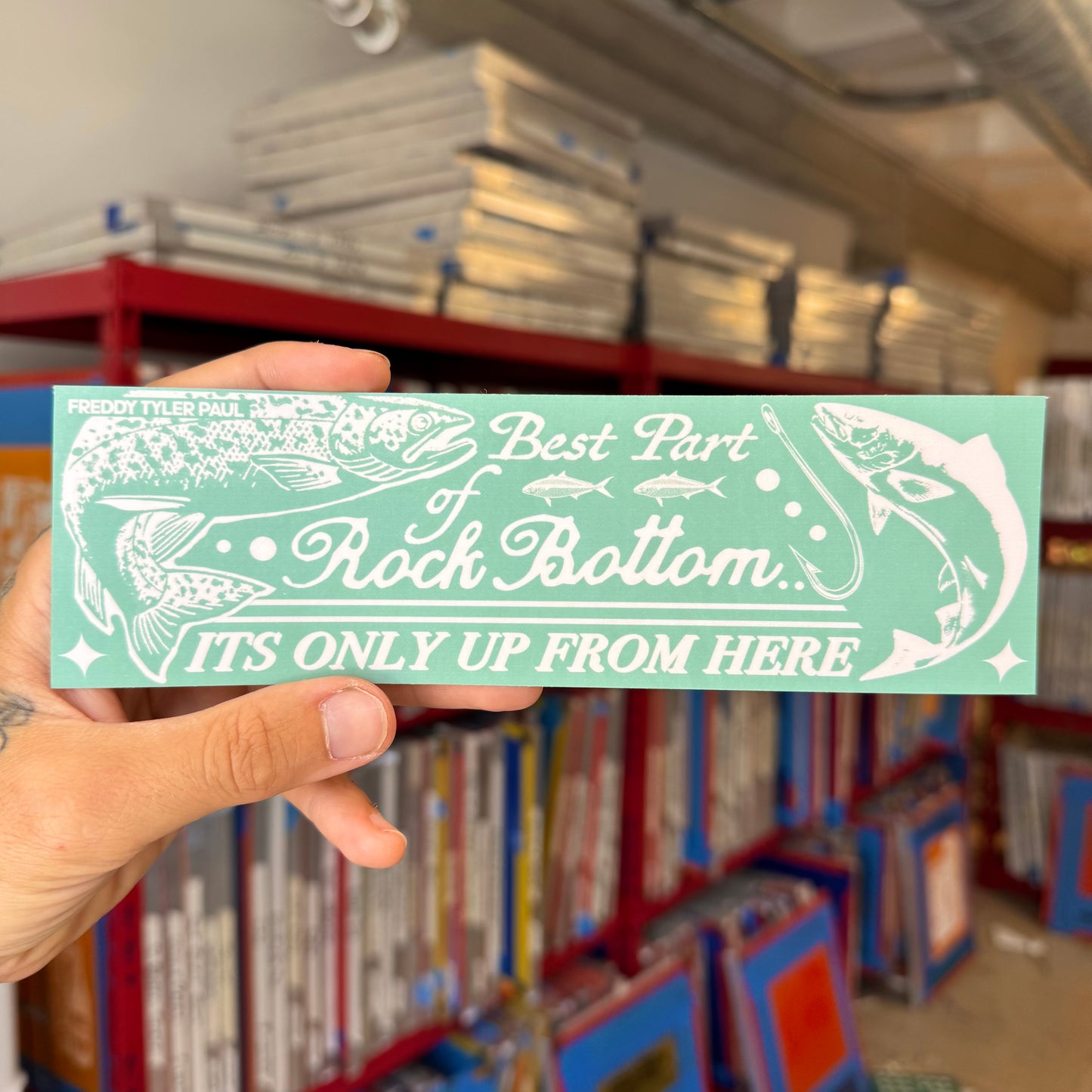 ‘Rock Bottom’ Bumper Sticker
