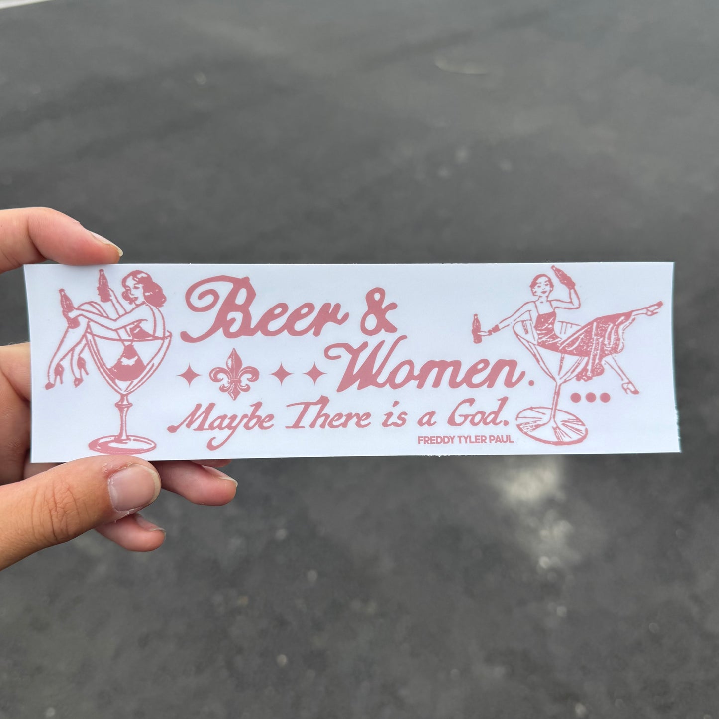 ‘Beer & Women’ Bumper Sticker