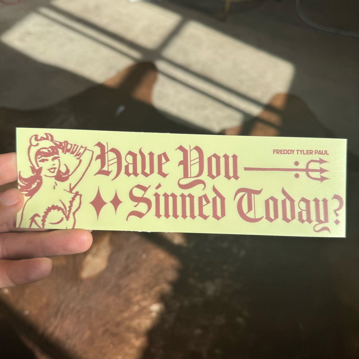 ‘Sinned’ Bumper Sticker
