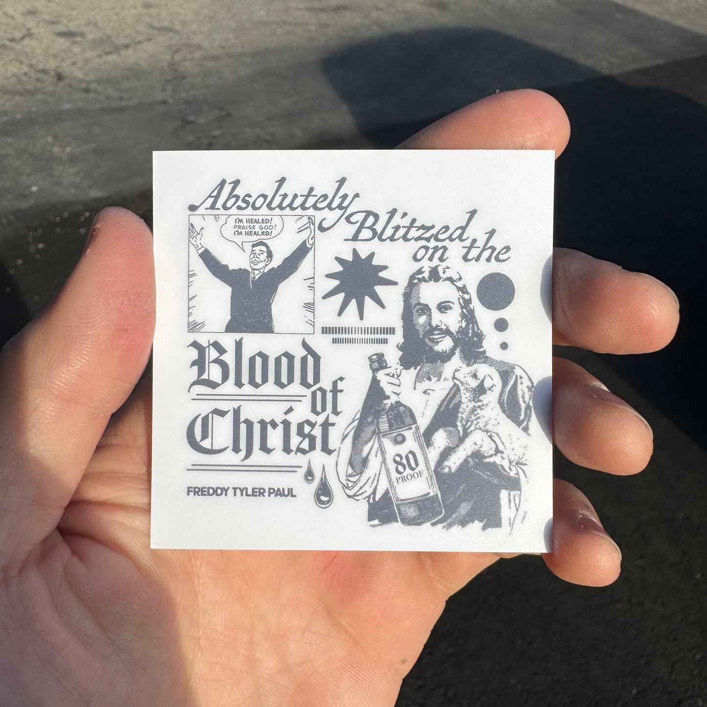 'Blood of Christ' Sticker