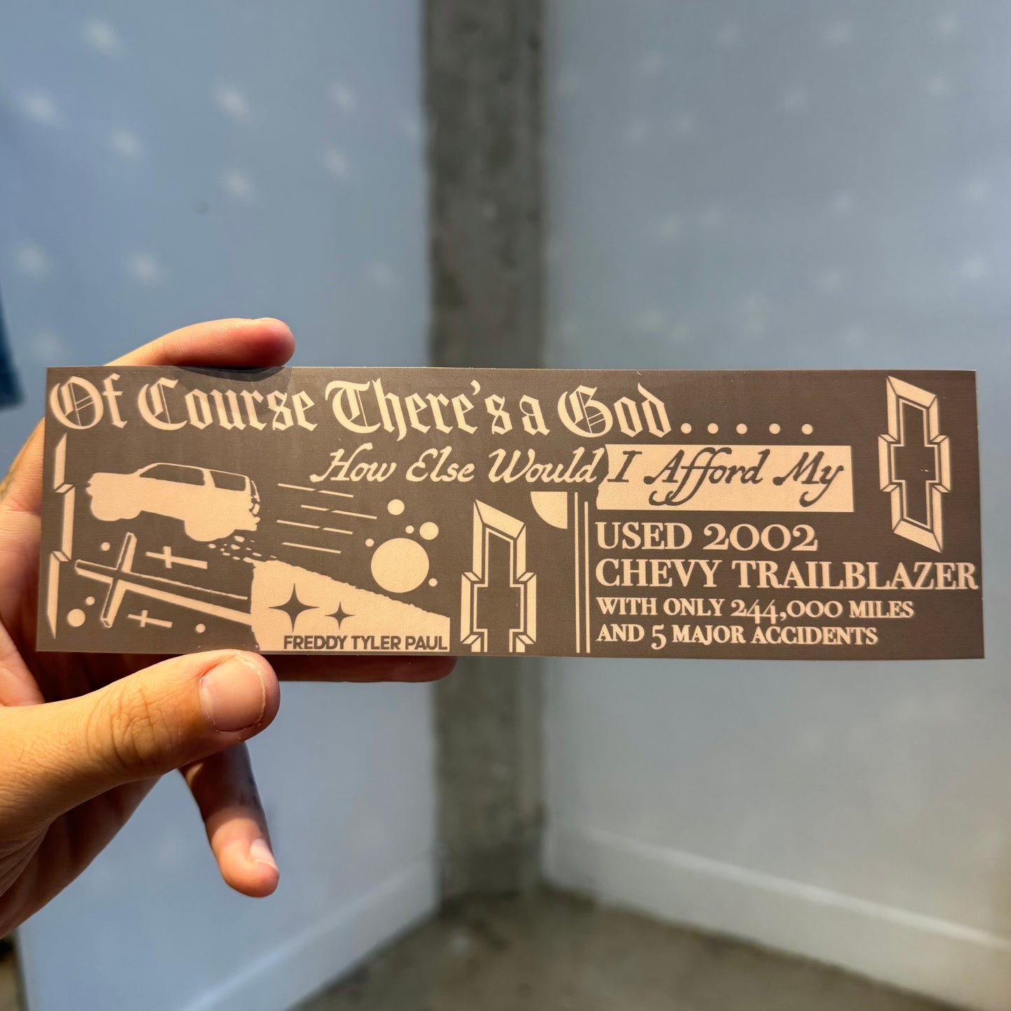 ‘02 Chevy’ Bumper Sticker