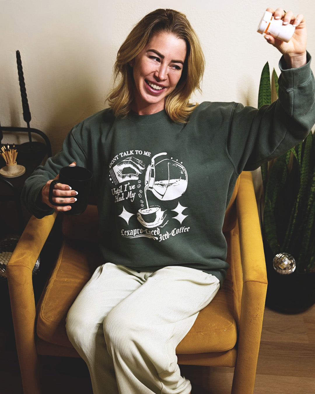 'Lexapro-Laced Iced Coffee' Sweater