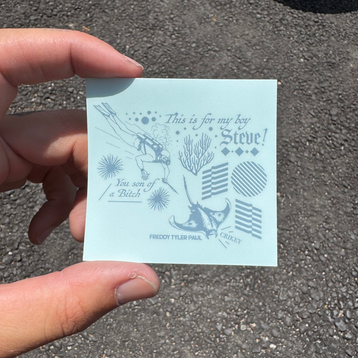 'Steve Irwin' Little Sticker