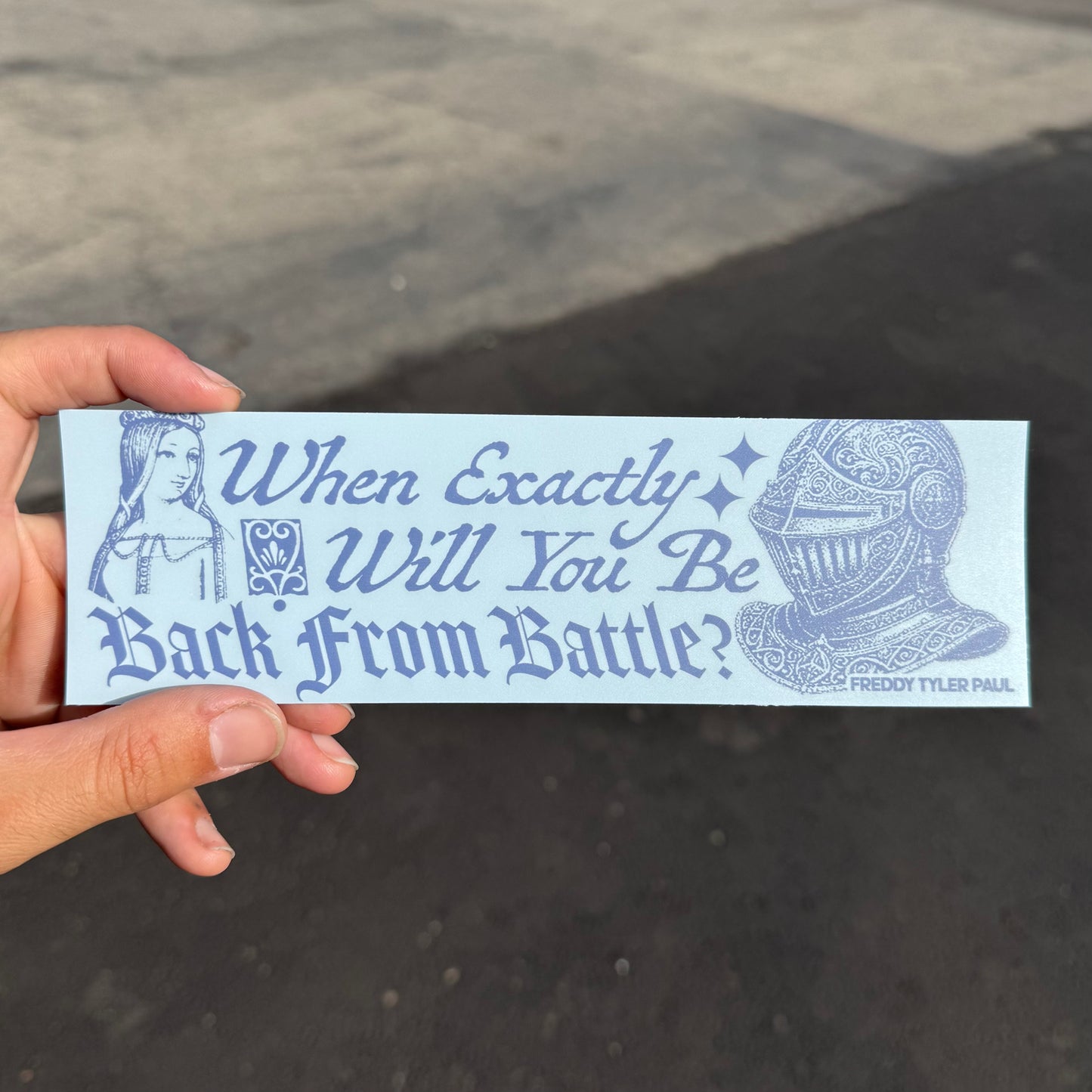 ‘Back From Battle’ Bumper Sticker