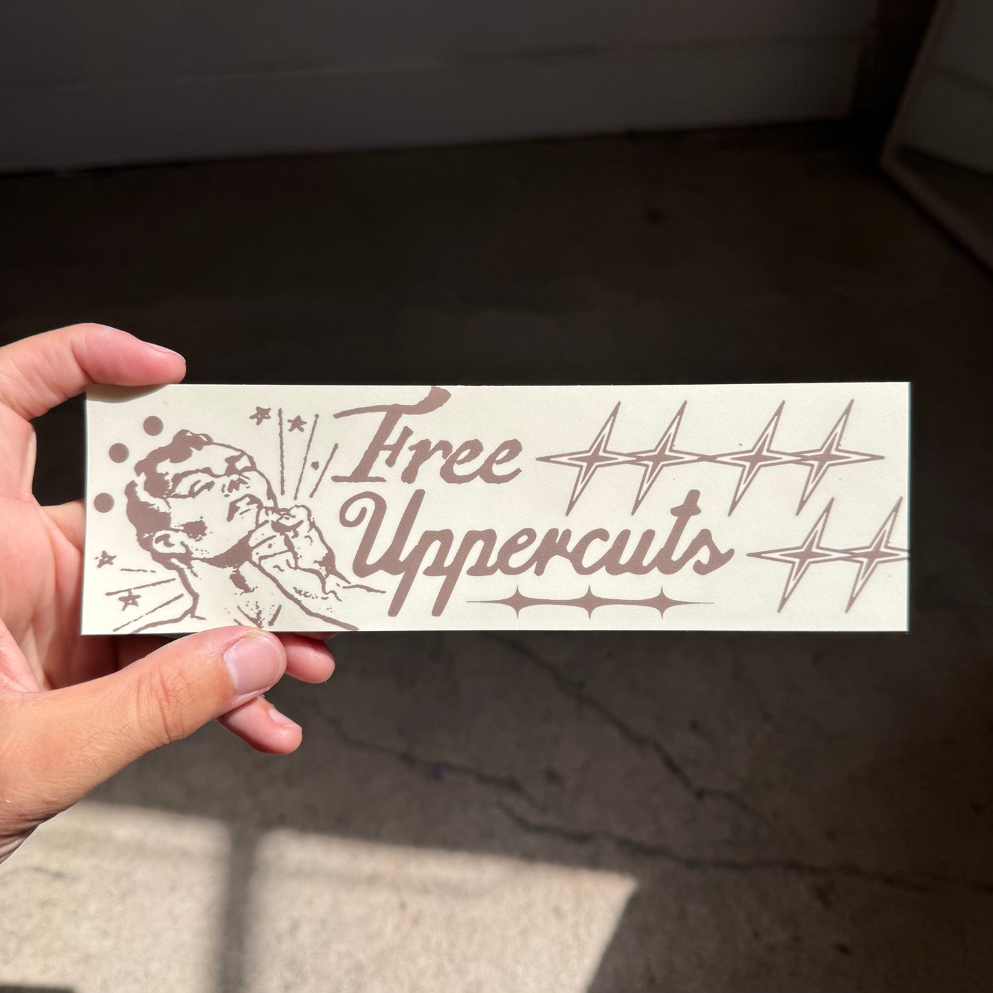 ‘Free Uppercuts’ Sticker