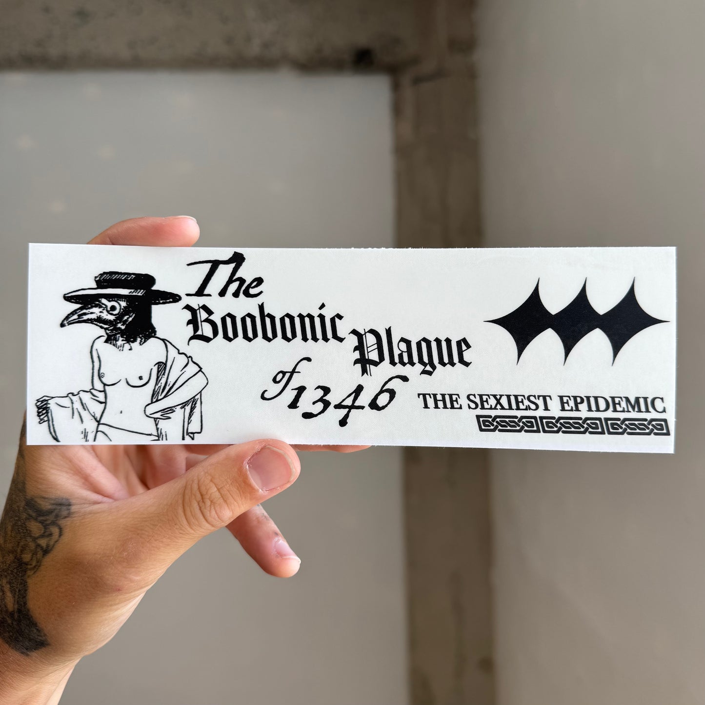 ‘Boobonic Plague' Sticker