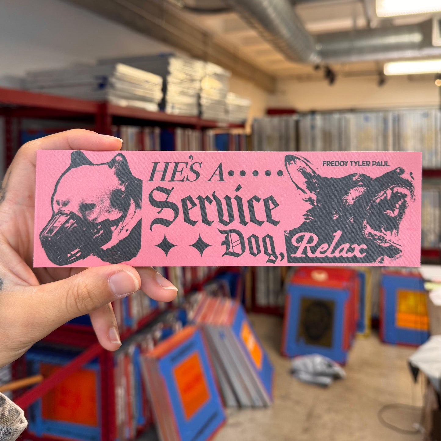 ‘Service Dog’ Bumper Sticker