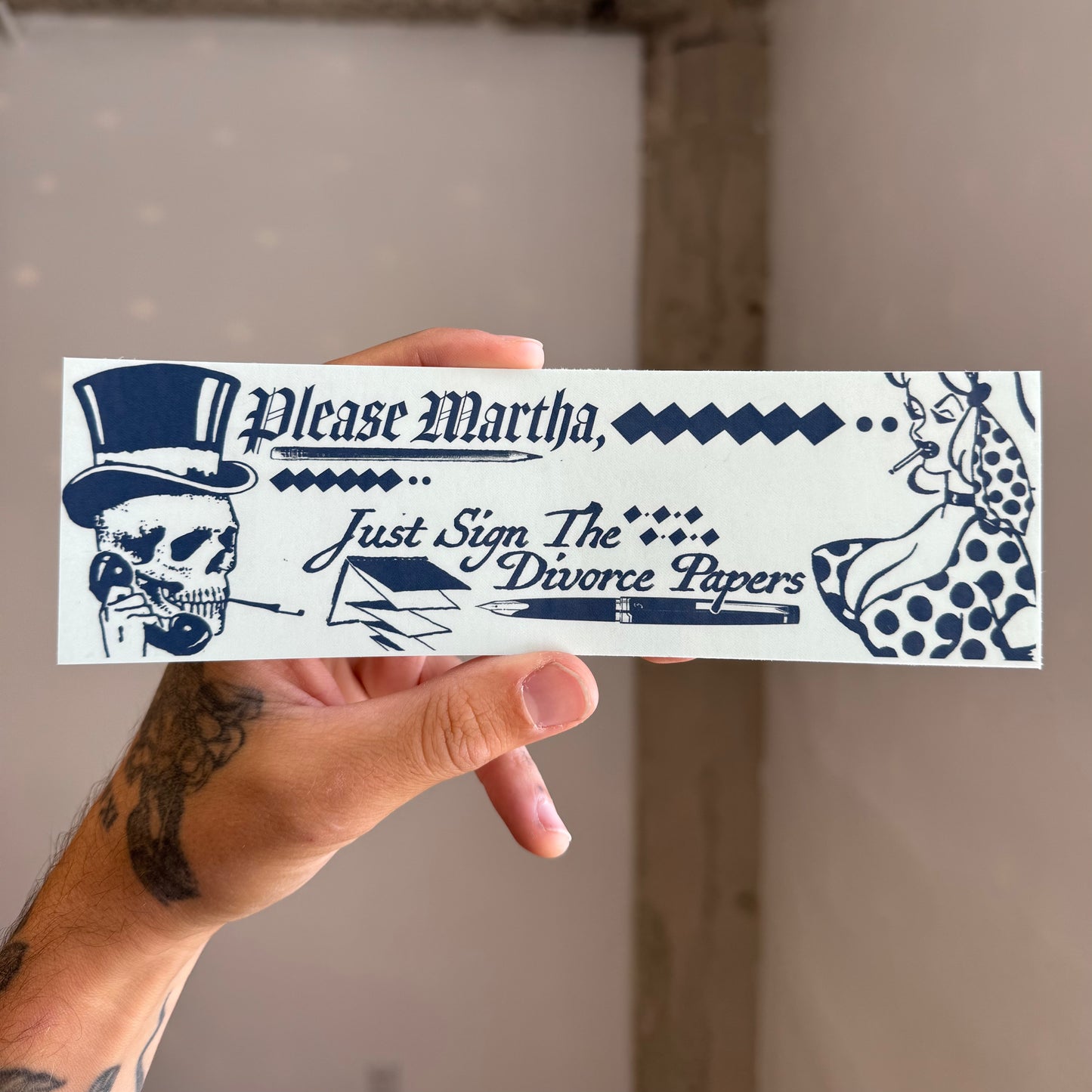 ‘Divorce Papers' Sticker