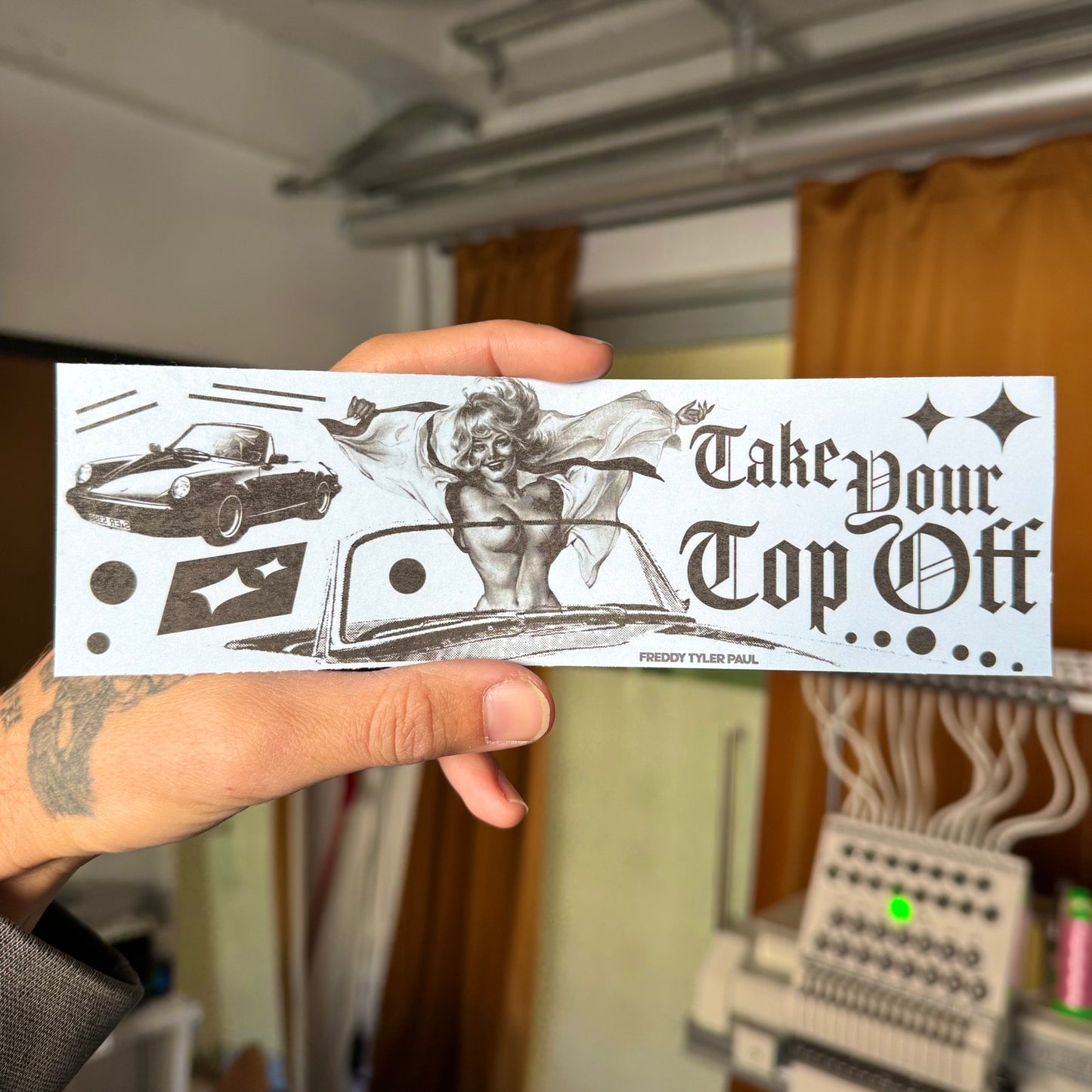 'Take Your Top Off' Sticker