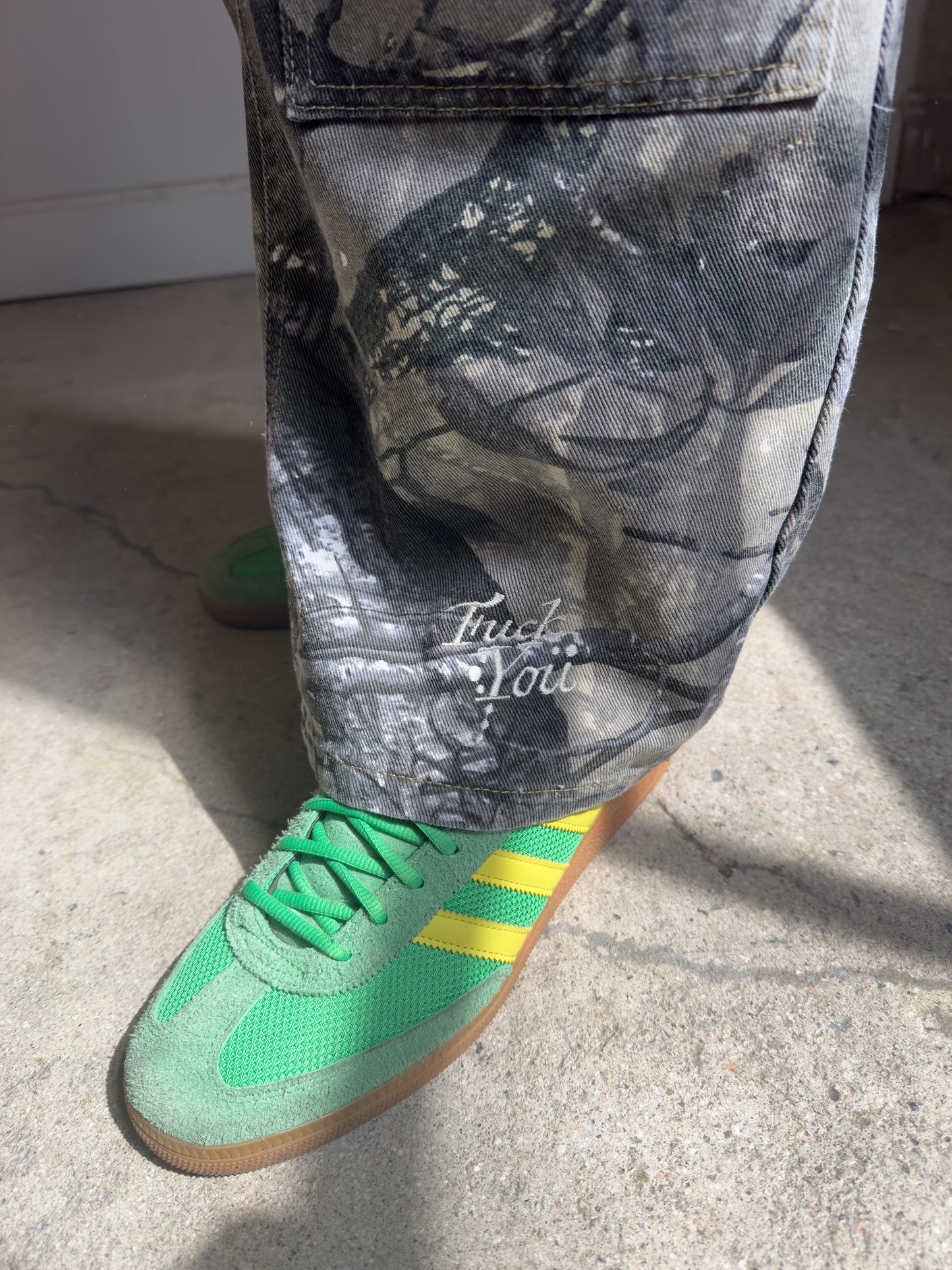 'Fuck You' Carpenter Camo Pants