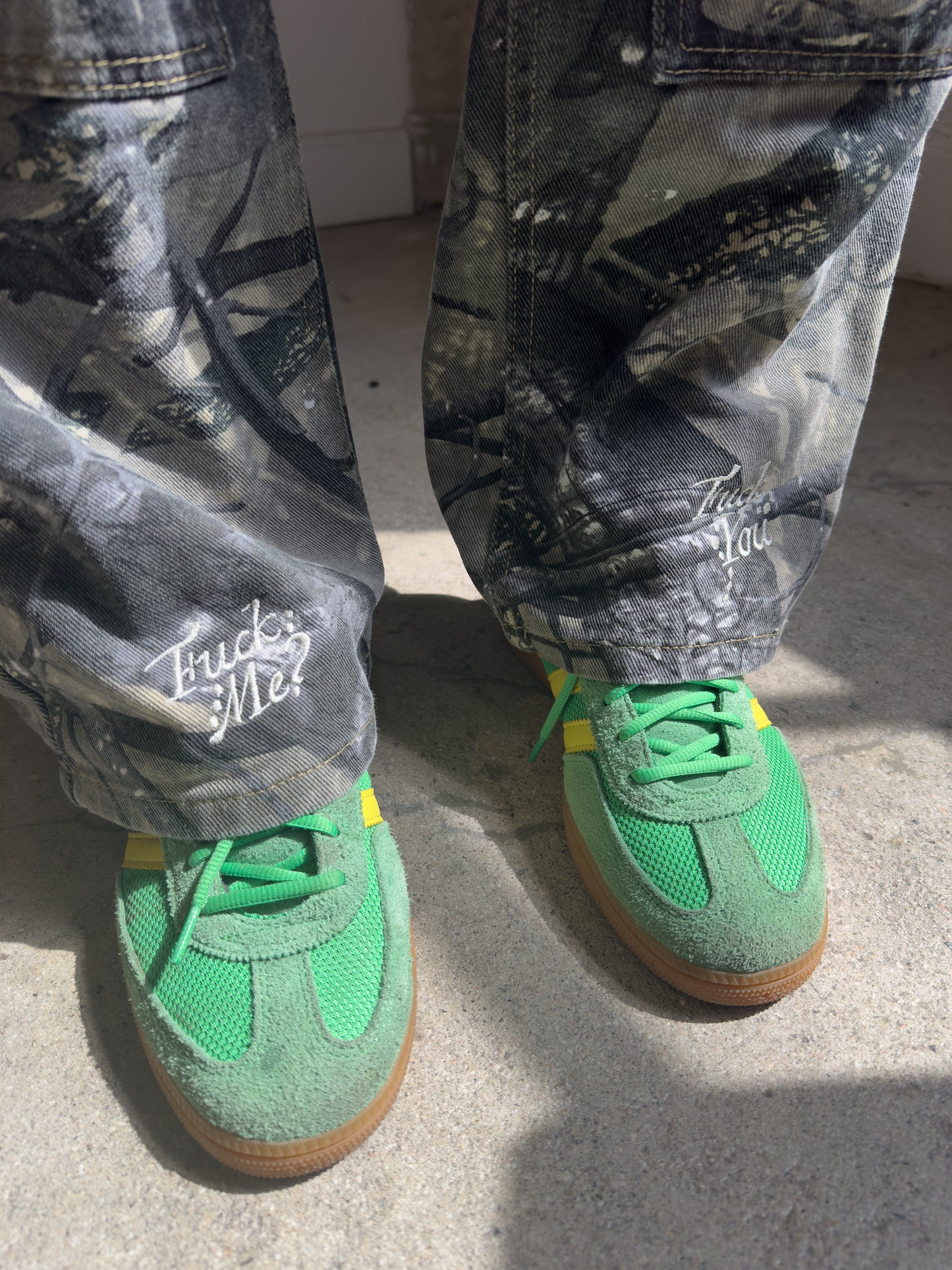 'Fuck You' Carpenter Camo Pants