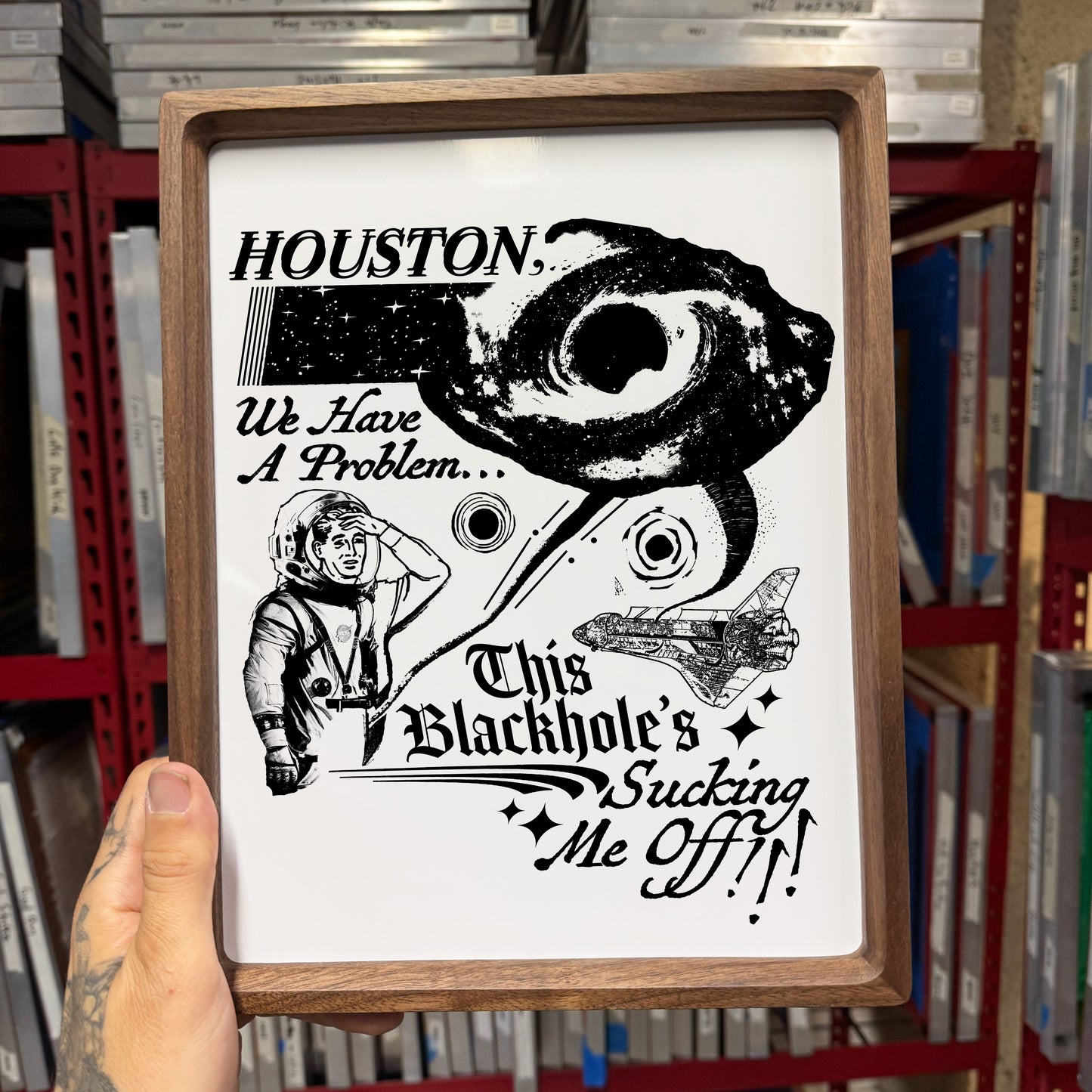 ‘Blackhole Sucking Me Off’ Fine Art Print