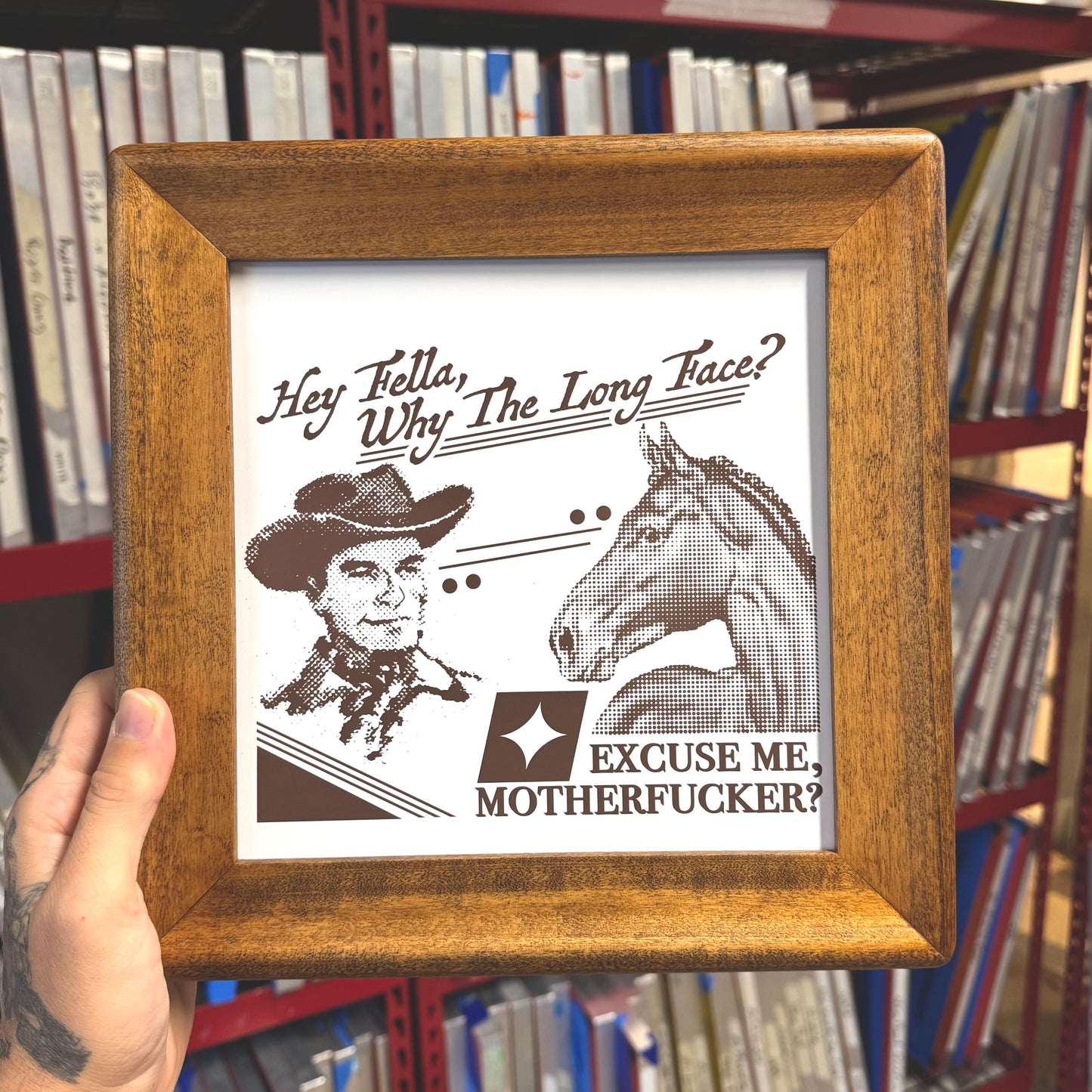 ‘Why the Long Face, Fella’ Fine Art Print