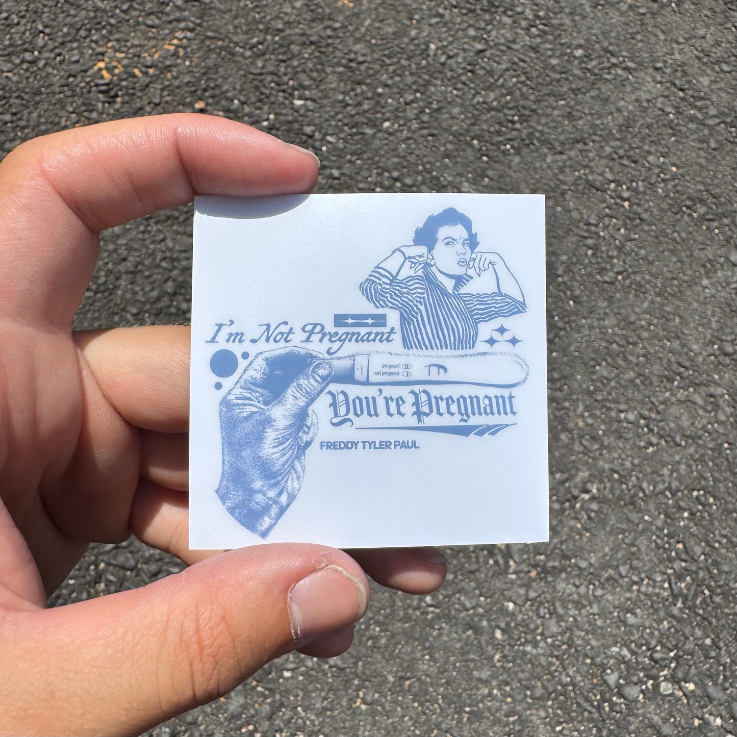 'No You’re Pregnant' Little Sticker
