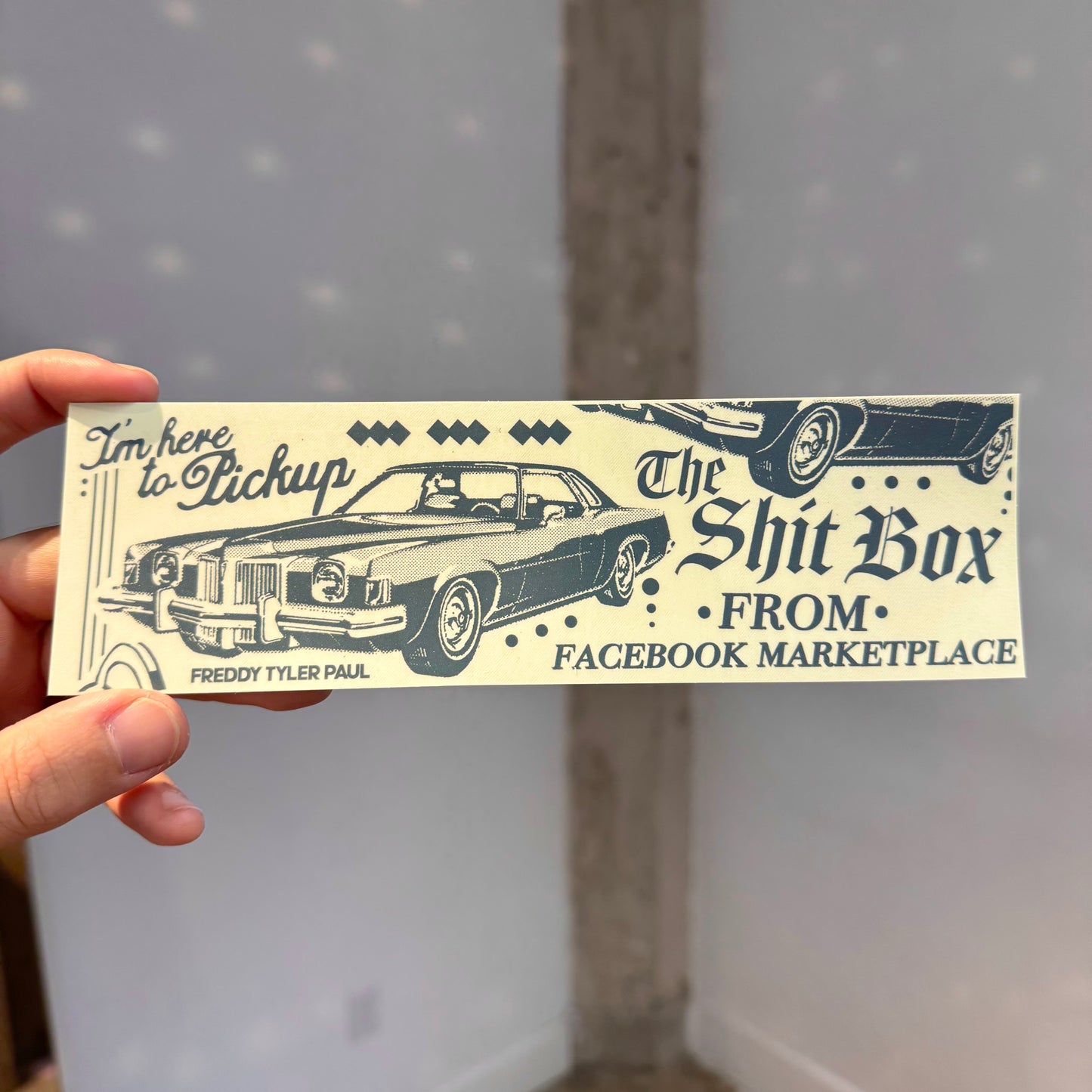 ‘Shitbox from FB’ Bumper Sticker