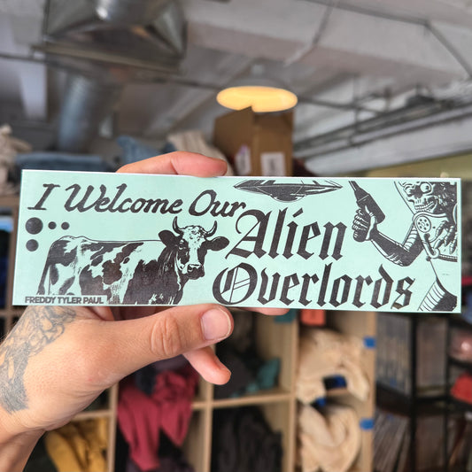 ‘Alien Overlord’ Bumper Sticker