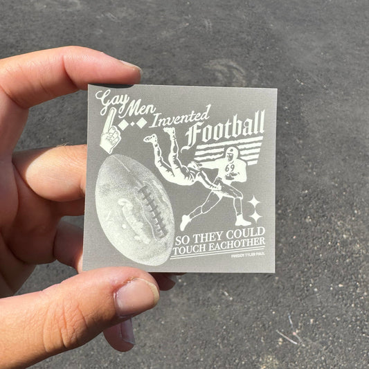 'Football is Gay' Little Sticker