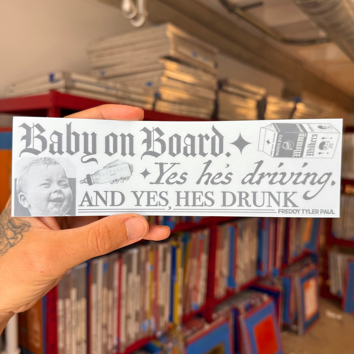 ‘Baby on Board’ Bumper Sticker