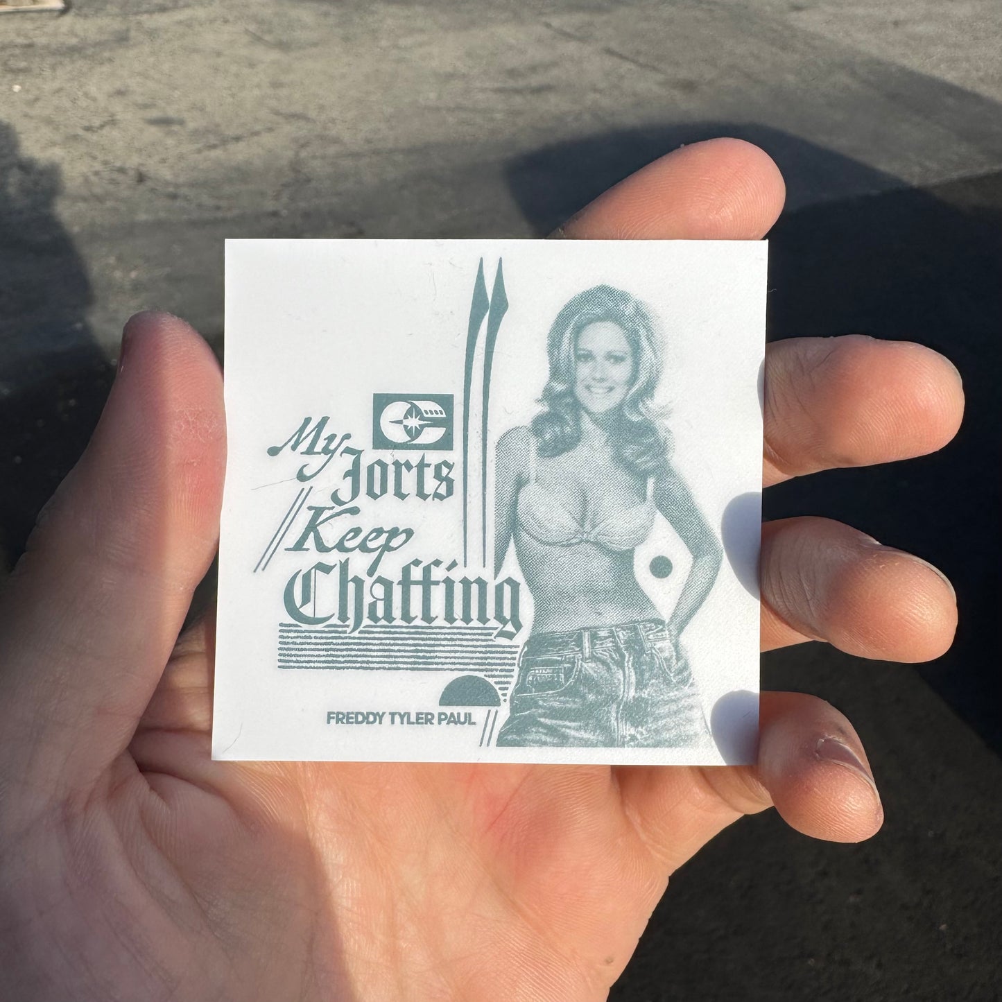 'Jorts Chaffing' Sticker