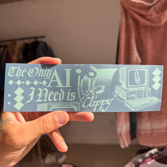 ‘Clippy AI' Bumper Sticker