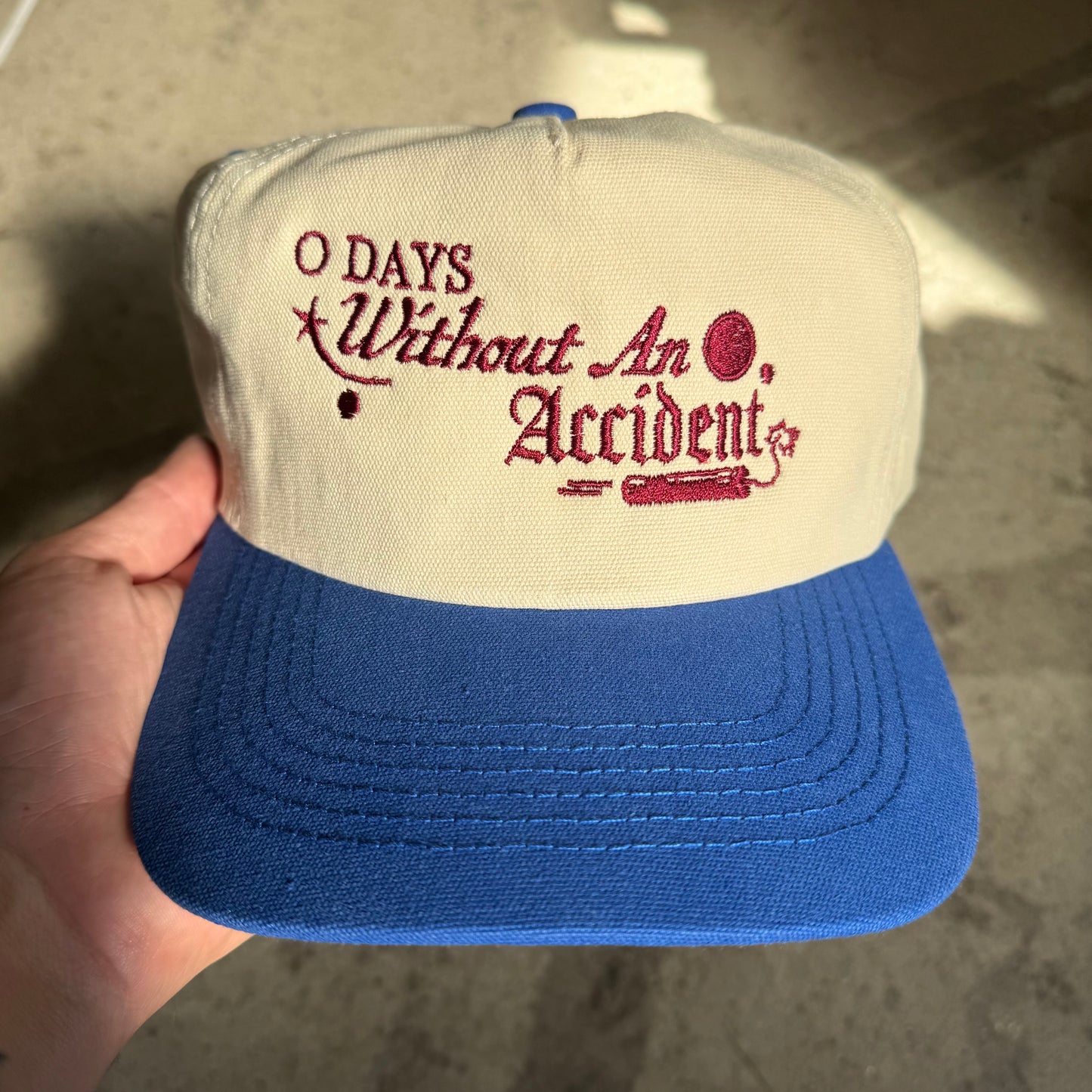 '0 Days No Accident’  Hat