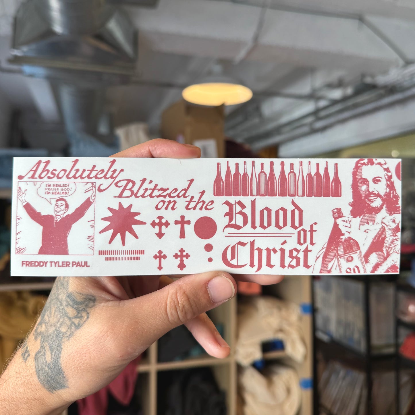 ‘Blood of Christ’ Bumper Sticker