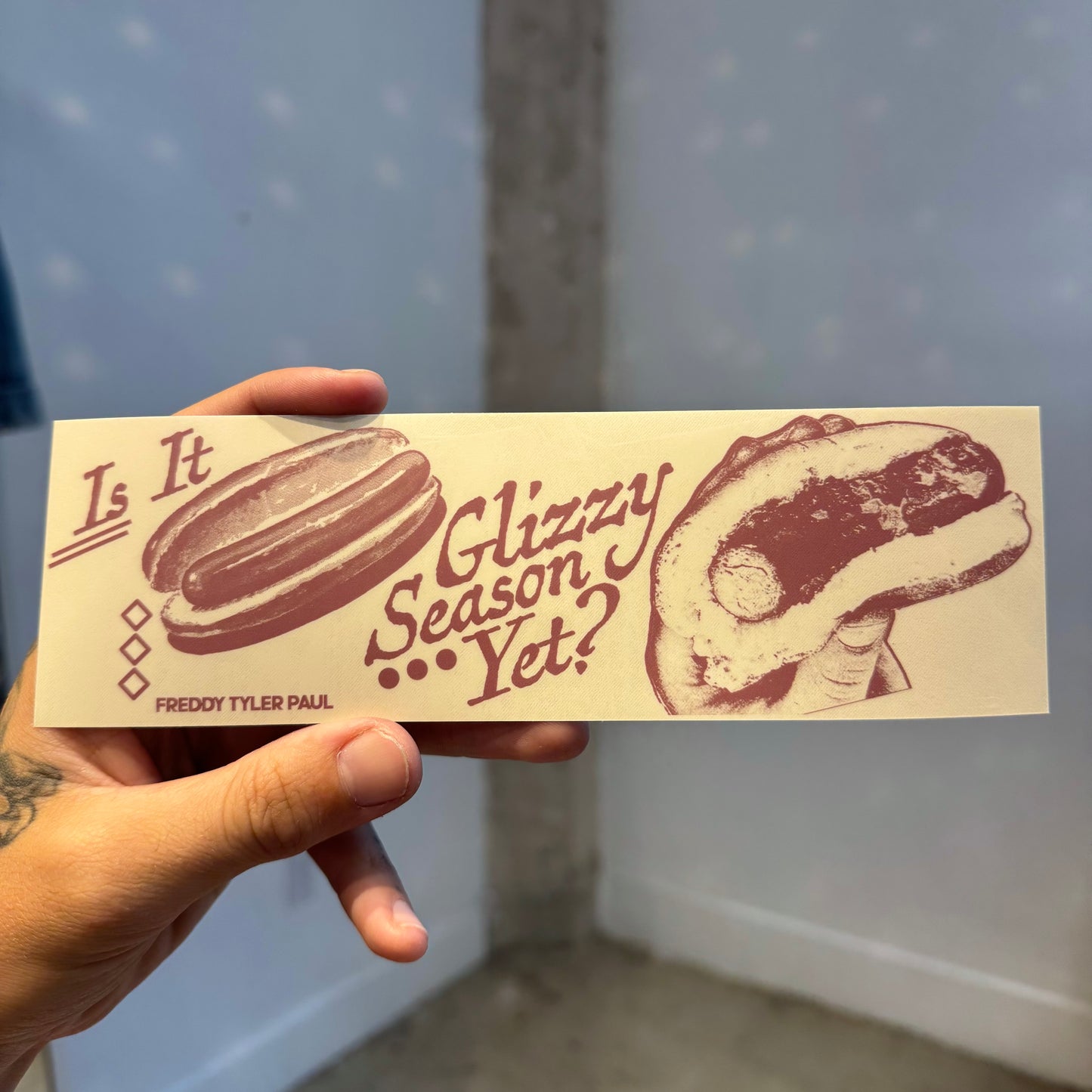 ‘Glizzy Season’ Bumper Sticker