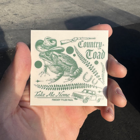 'Country Toad' Sticker