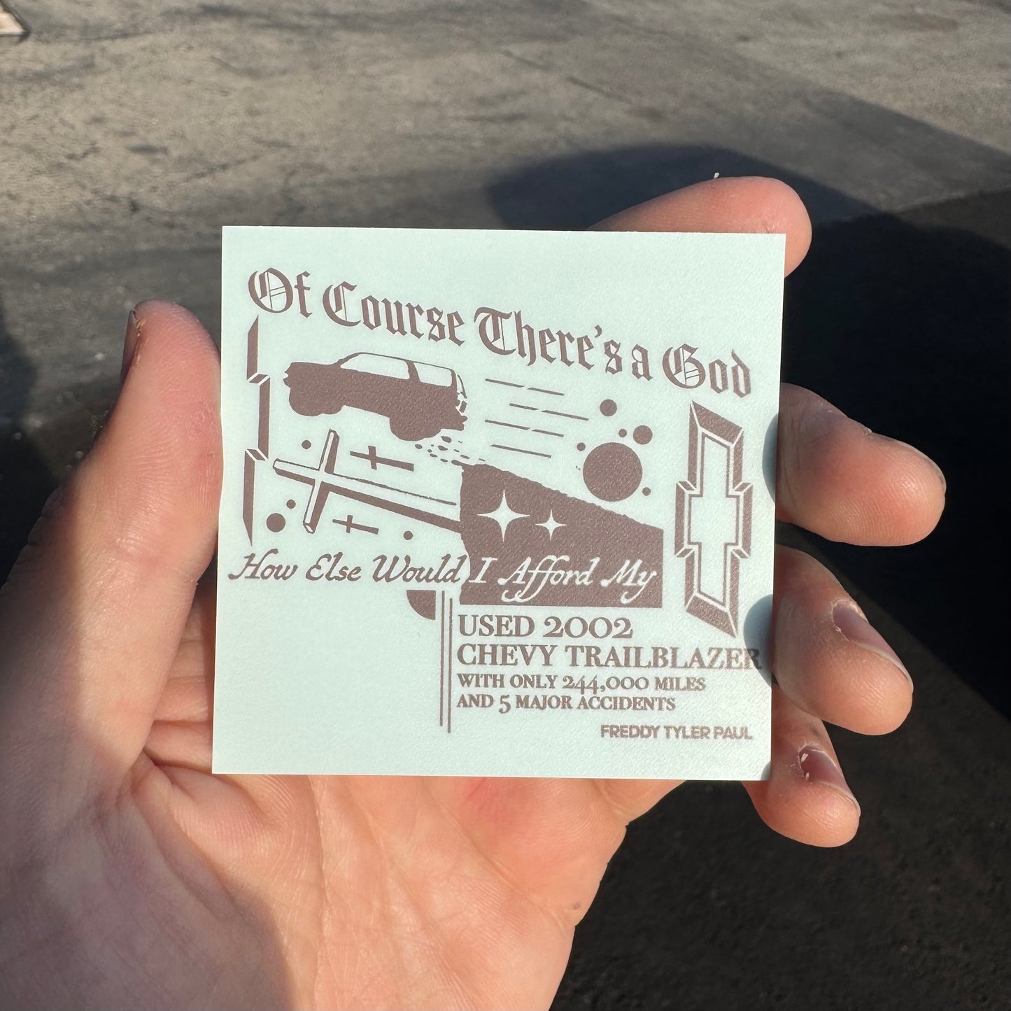 '02 Chevy' Sticker