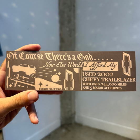 ‘02 Chevy’ Bumper Sticker