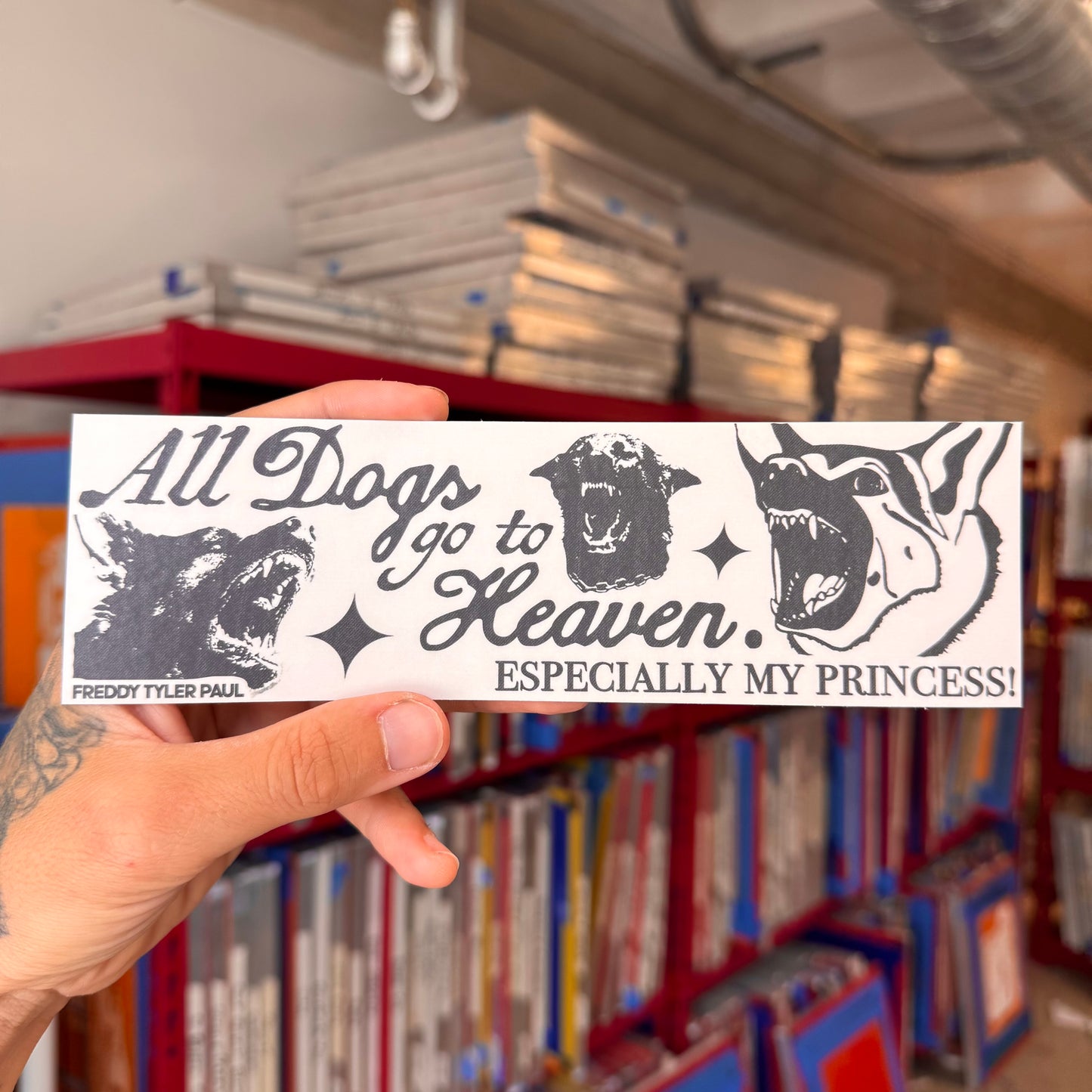‘All Dogs Go to Heaven’ Bumper Sticker