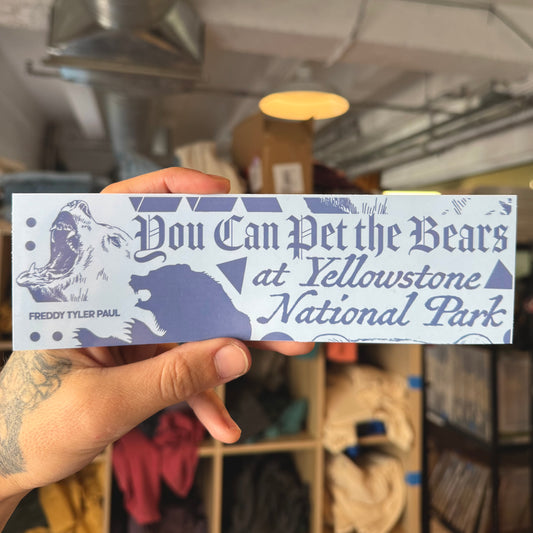 ‘Yellowstone Bears’ Bumper Sticker