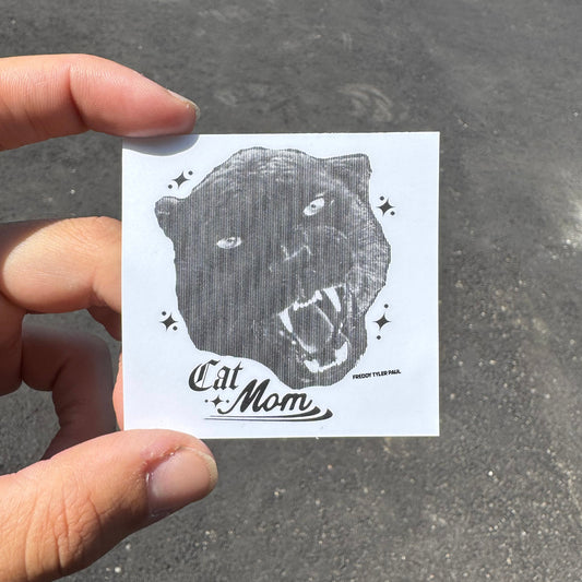'Cat Mom' Little Sticker