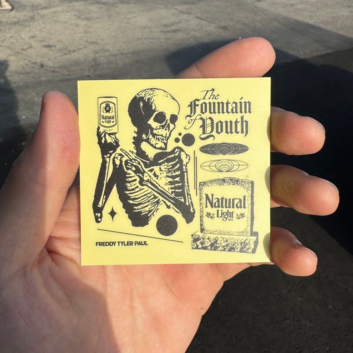 'Fountain of Youth' Sticker