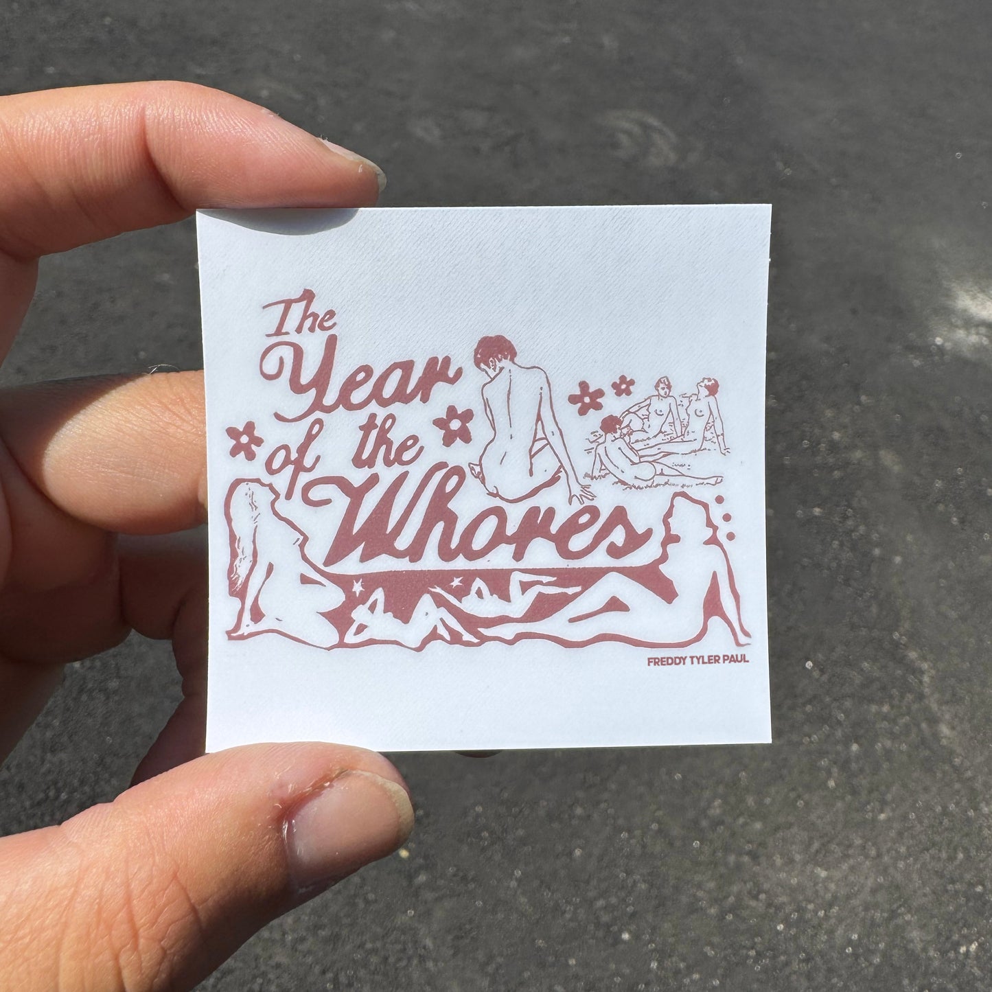 'Year of the Whores' Little Sticker