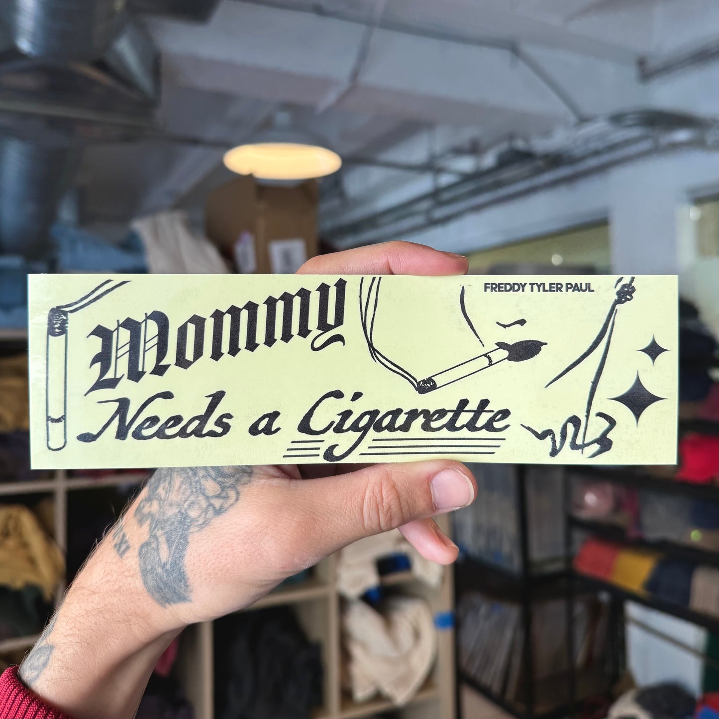 ‘Mommy Cig’ Bumper Sticker