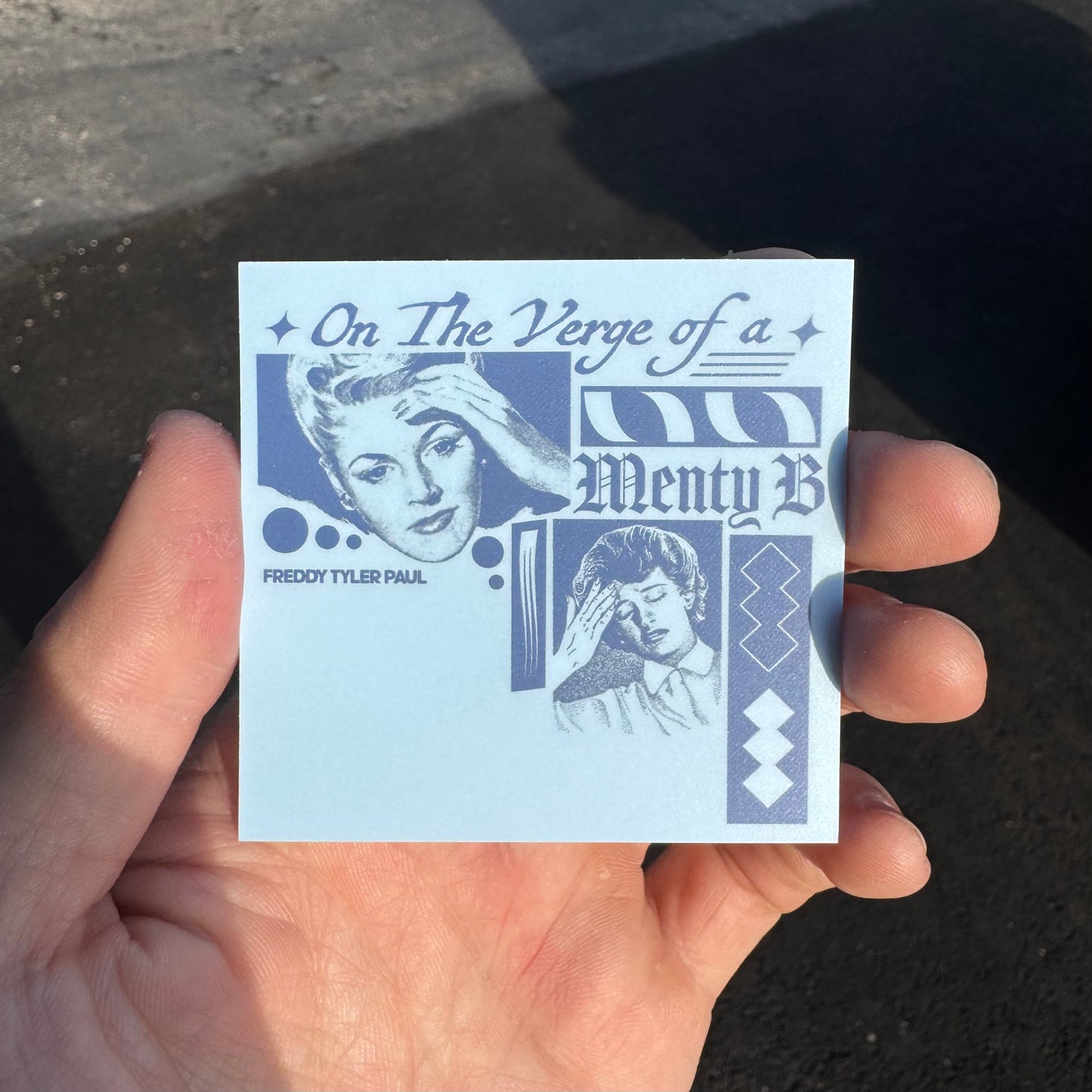 'Menty B' Sticker