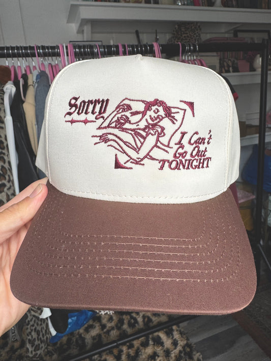 ‘I Can’t Go Out Tonight’ Hat