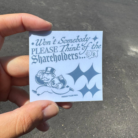 'Shareholders' Little Sticker