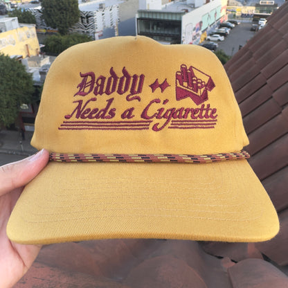 cap with cigarette holder ‘Daddy Needs a Cigarette’ Hat cap with cigarette holder ‘Daddy Needs a Cigarette’ Hat