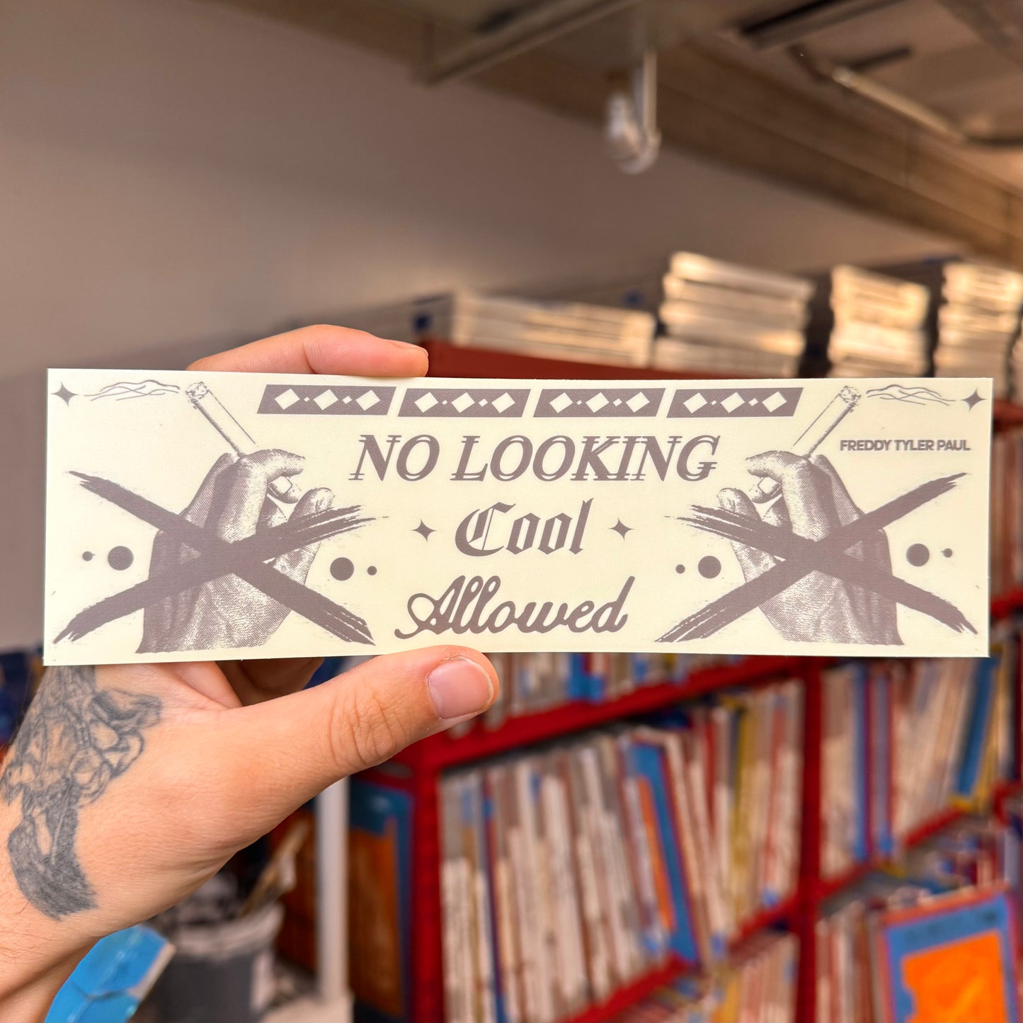 ‘No Looking Cool’ Bumper Sticker