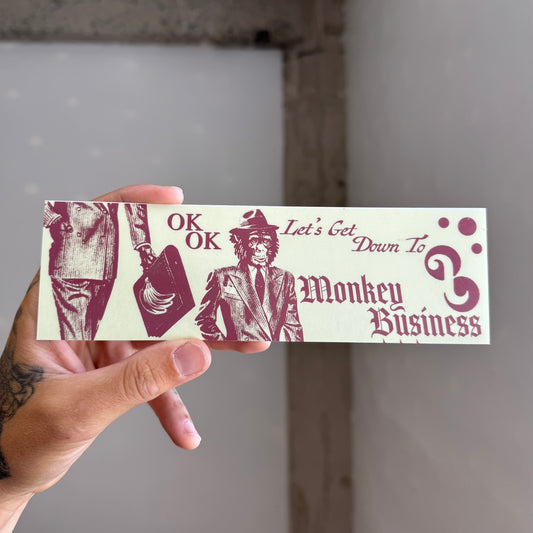 ‘Monkey Business' Sticker