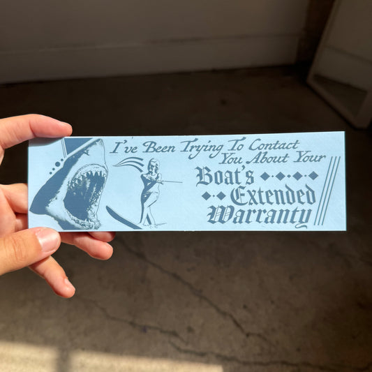 ‘Boat’s Extended Warranty’ Sticker