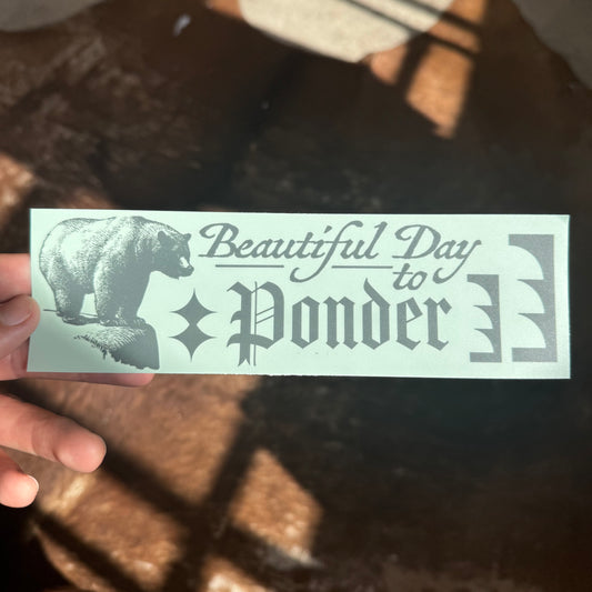 ‘Ponder’ Sticker
