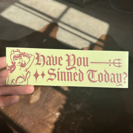 ‘Sinned’ Sticker