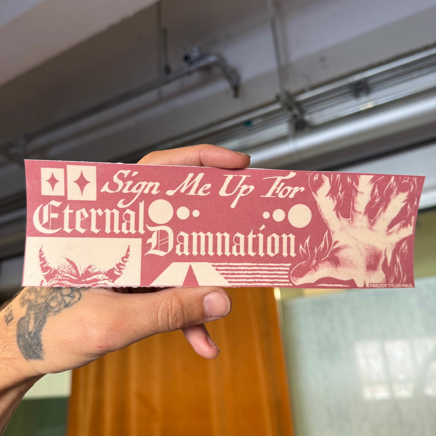 'Eternal Damnation' Bumper Sticker