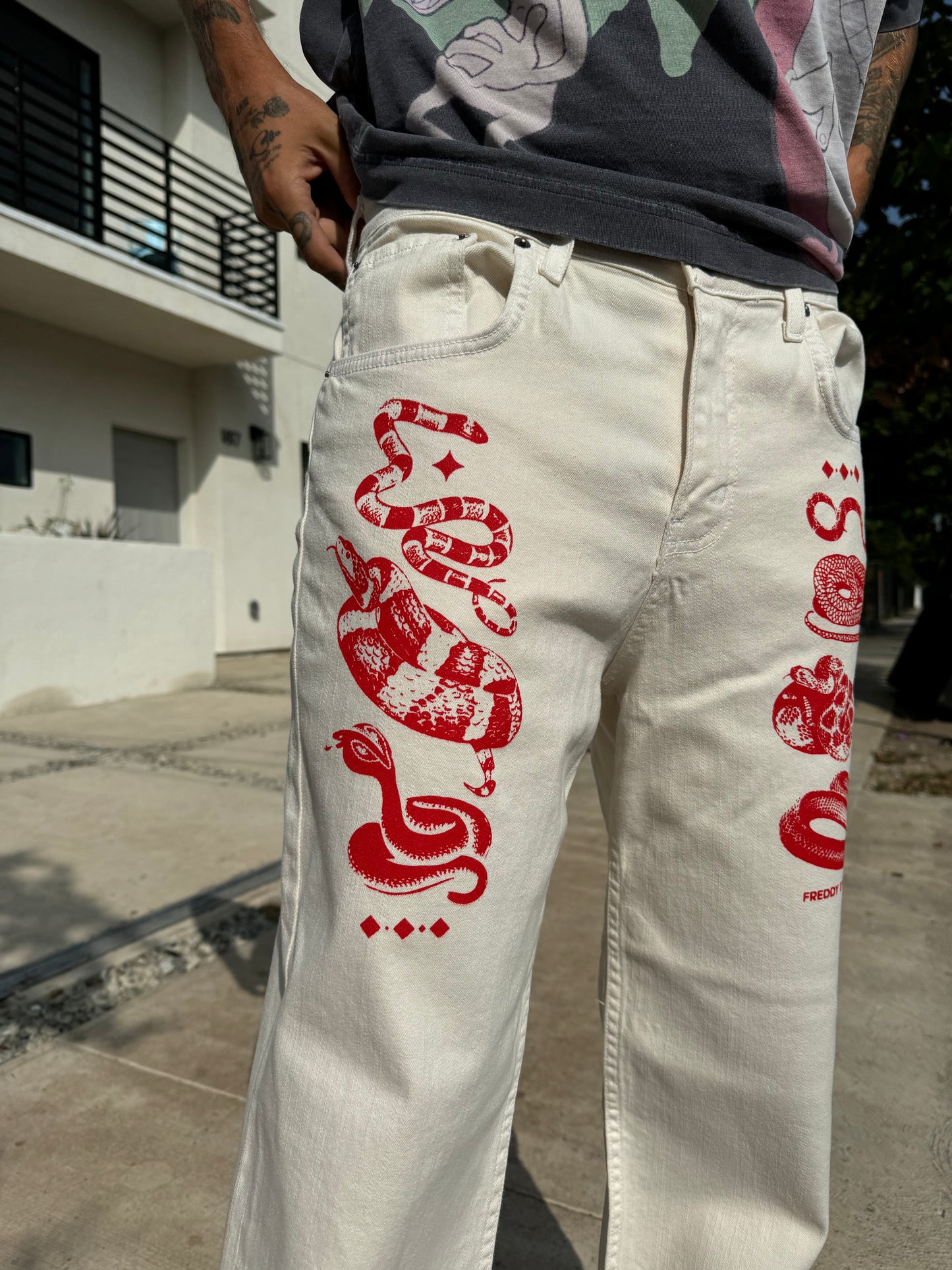 'Snake Denim' Jeans