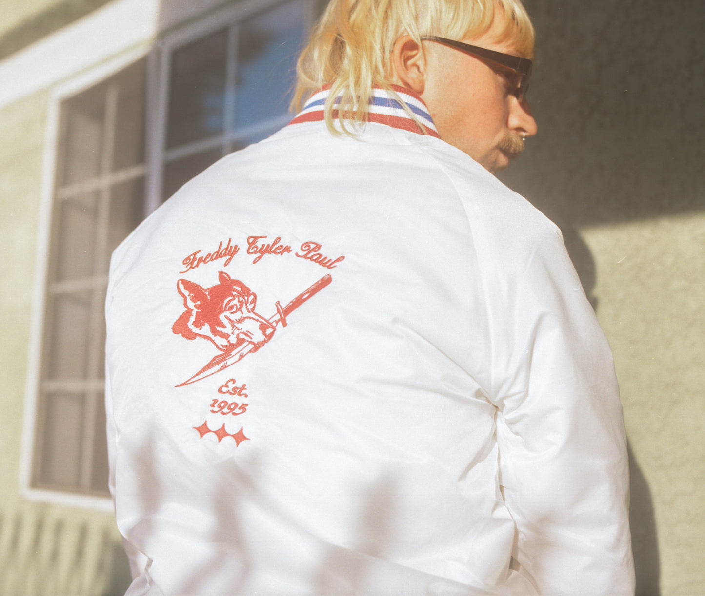 'Wrong Dog' Letterman Bomber Jacket