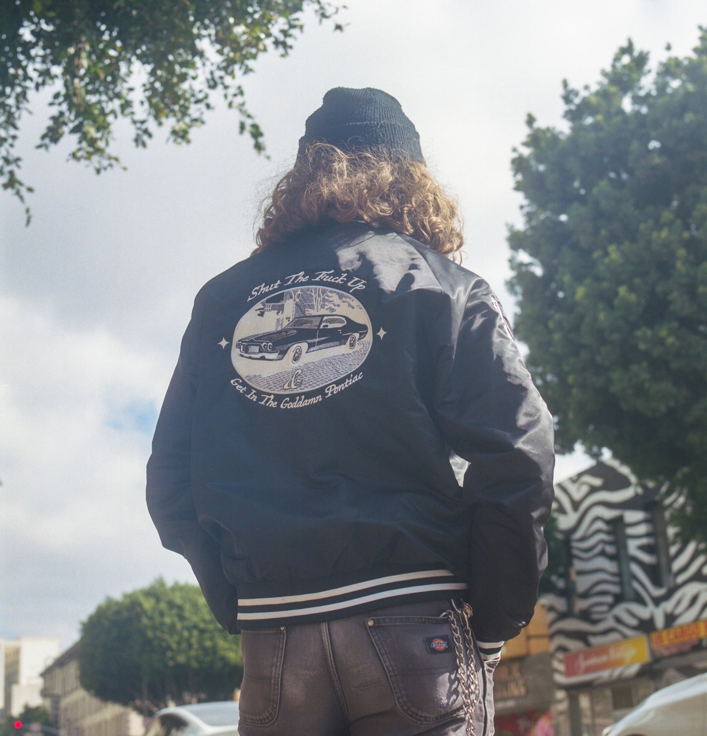 'Pontiac' Varsity Bomber Jacket