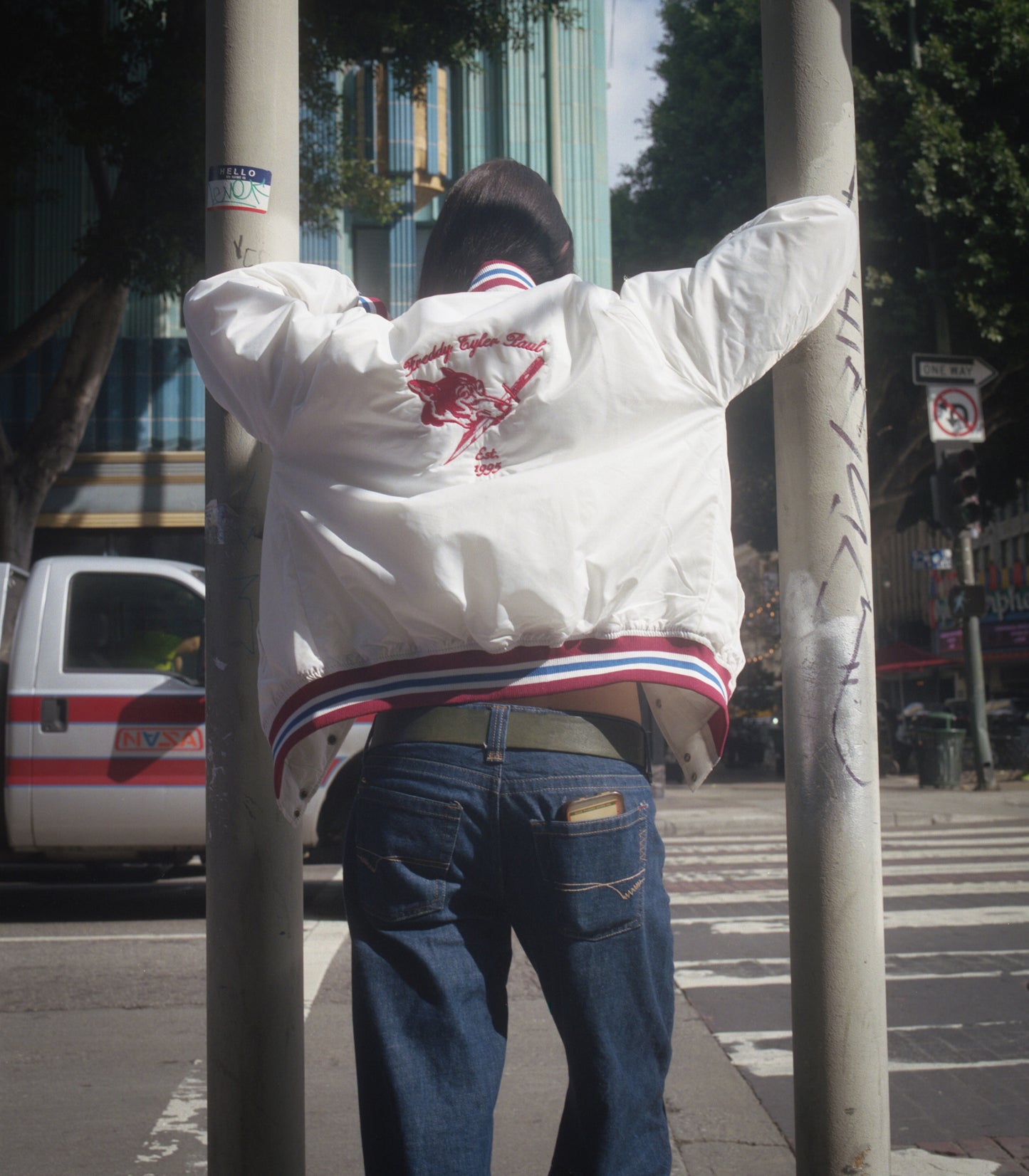 'Wrong Dog' Letterman Bomber Jacket